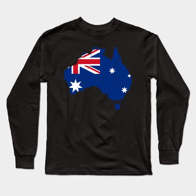 Australia continent Long Sleeve T-Shirt by HBfunshirts